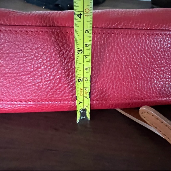 Valentina Red Leather Purse Crossbody Bag - Picture 7 of 8